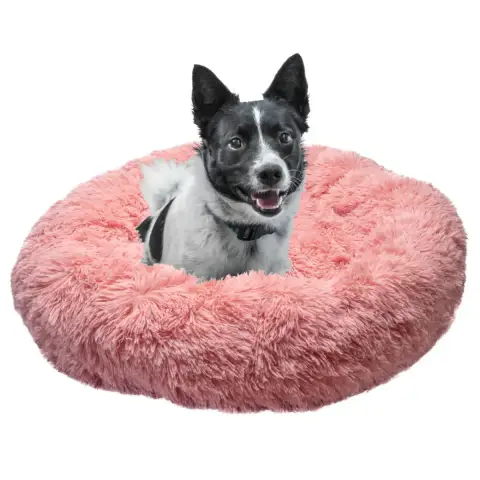 Soft Pink Dog Bed, 60 cm