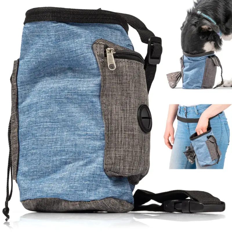 Blue Dog Treat Pouch for Training