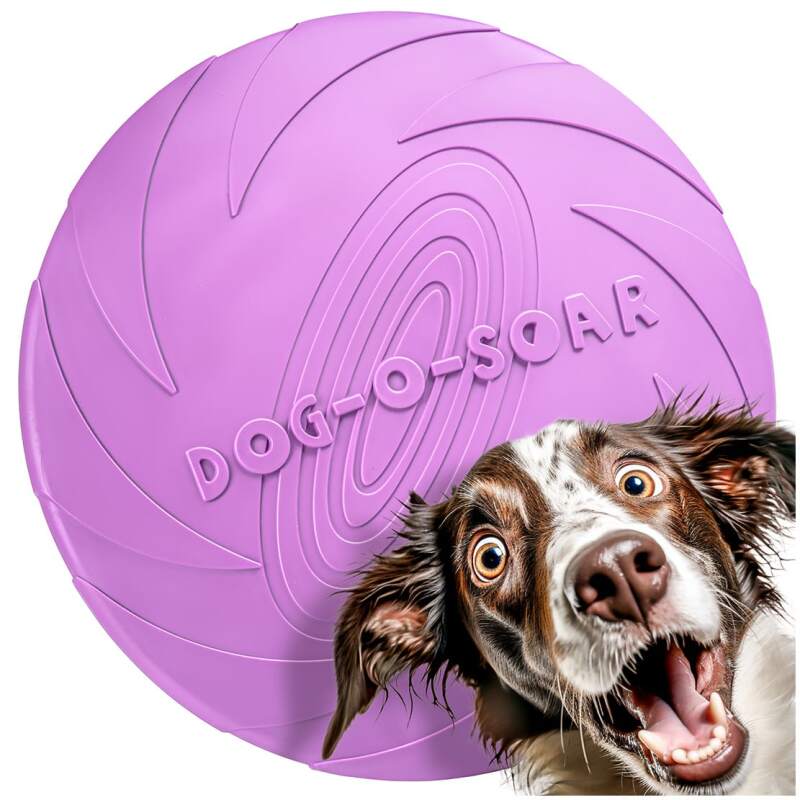 Rubber Dog Frisbee for Fetch and Play