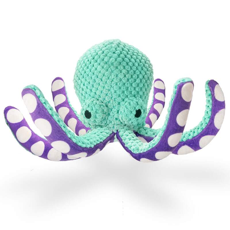 RAGI Plush Octopus Squeaky Dog Toy