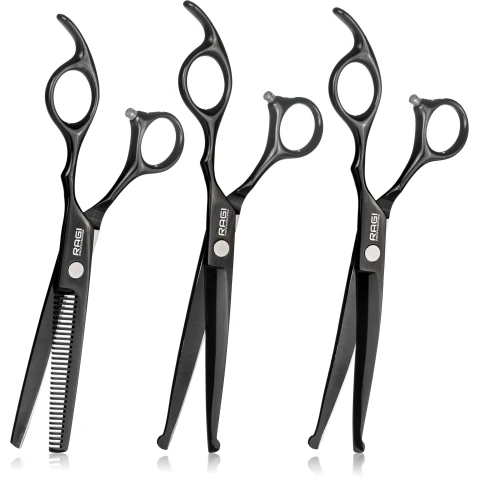 Alternative view of Professional Dog Grooming Scissors Set with Comb