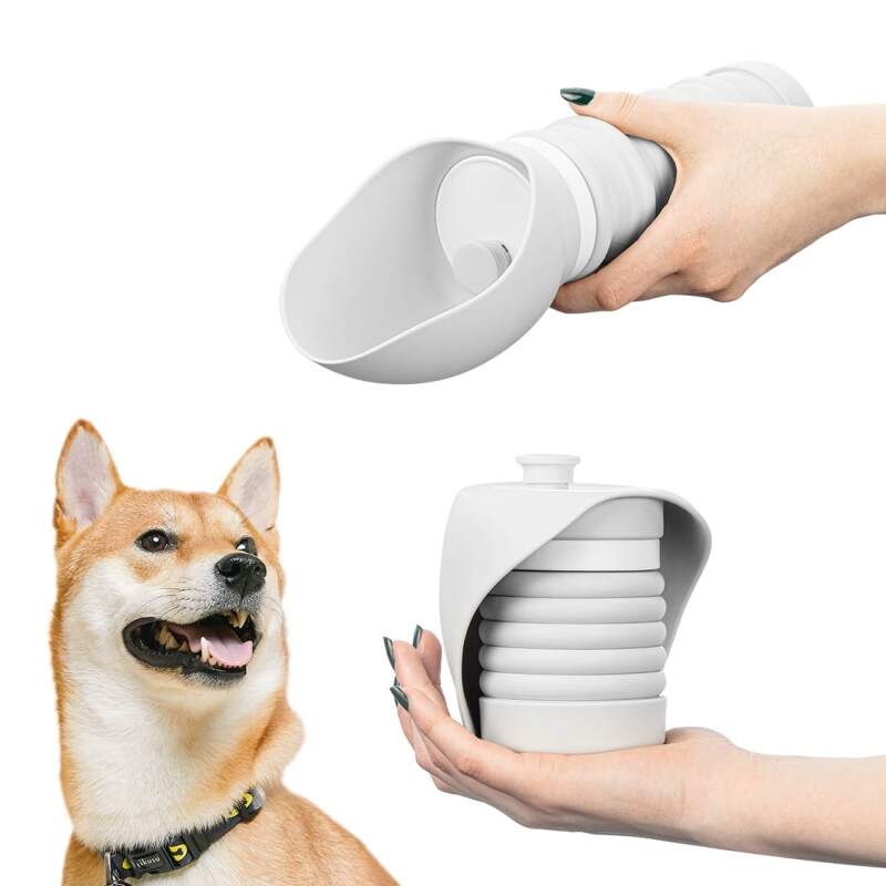 Collapsible Silicone Dog Water Bottle, 550 ml - Image 2