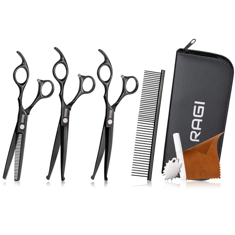 Professional Dog Grooming Scissors Set with Comb - Image 4
