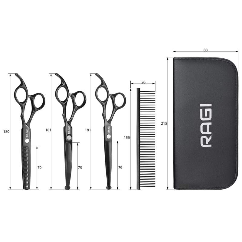 Professional Dog Grooming Scissors Set with Comb - Image 5