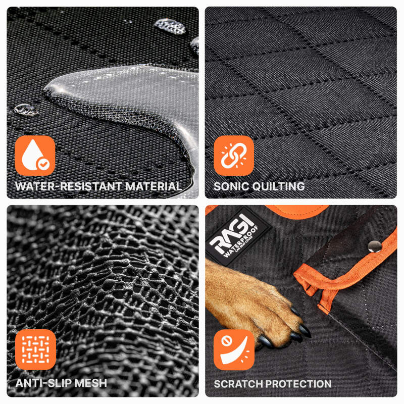 RAGI 4-in-1 Waterproof Dog Car Seat Cover - Image 8