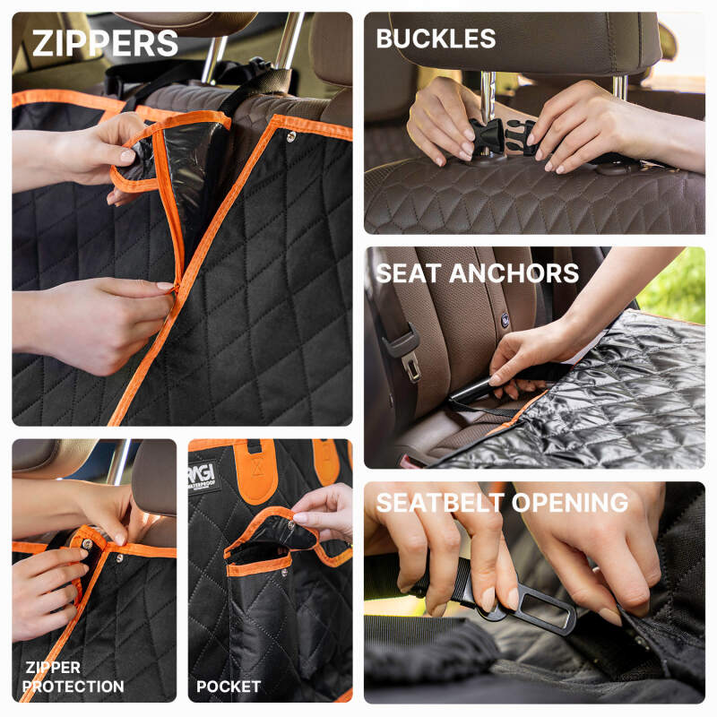 RAGI 4-in-1 Waterproof Dog Car Seat Cover - Image 6