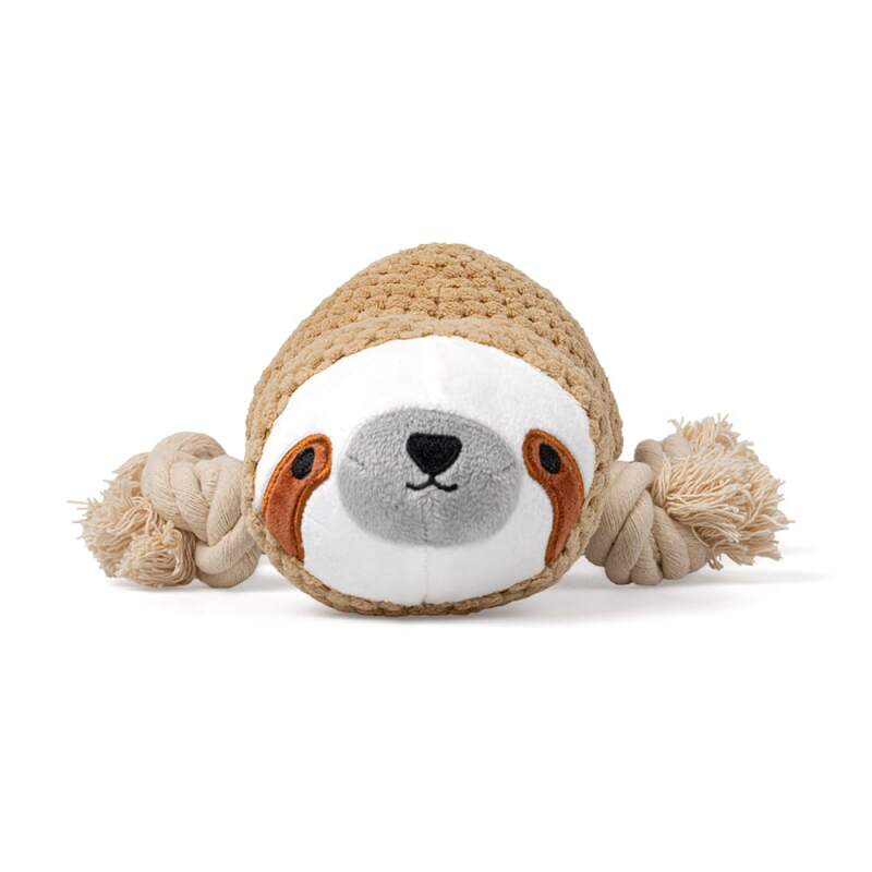Cotton Sloth Plush Squeaky Dog Toy - Image 3