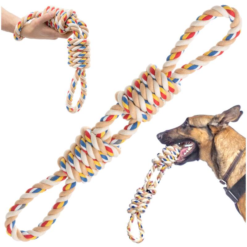 Heavy Duty Double-Loop Rope Tug Toy