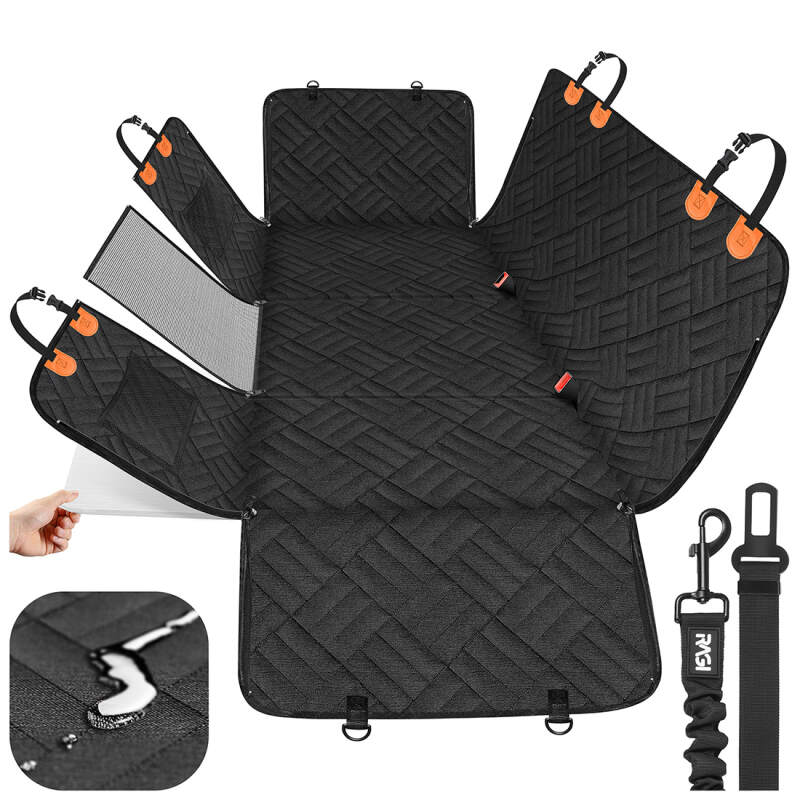 Stiffened Dog Car Seat Cover & Hammock