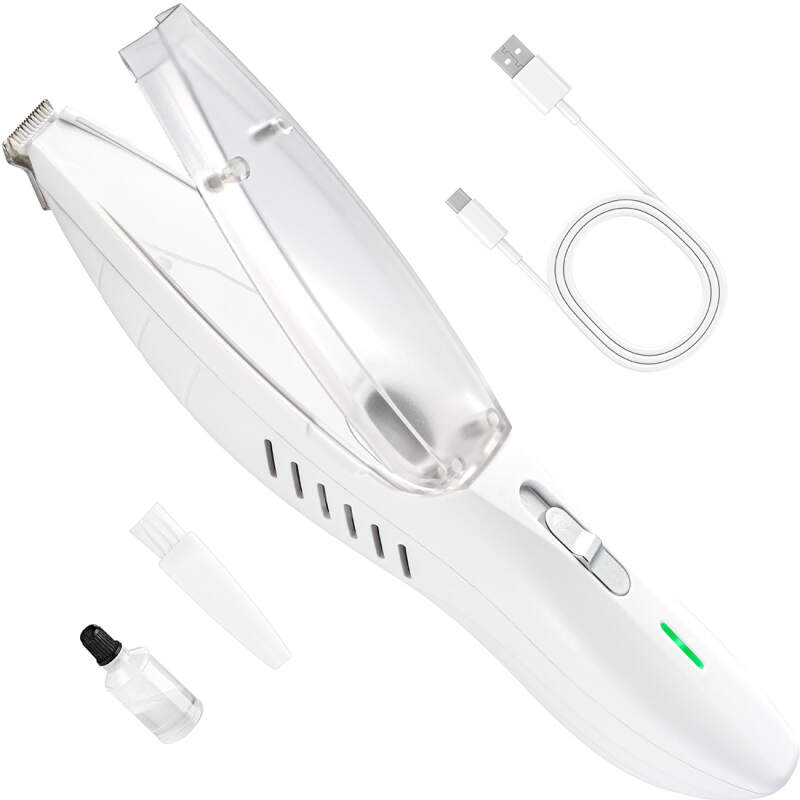 Cordless Dog Paw Trimmer with Built-in Vacuum