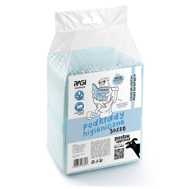 Absorbent Puppy Training Pads 60x60 cm (50 Pack) - Image 2