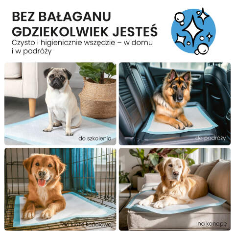Alternative view of Large Absorbent Puppy Training Pads 90x60 cm (50 Pack)