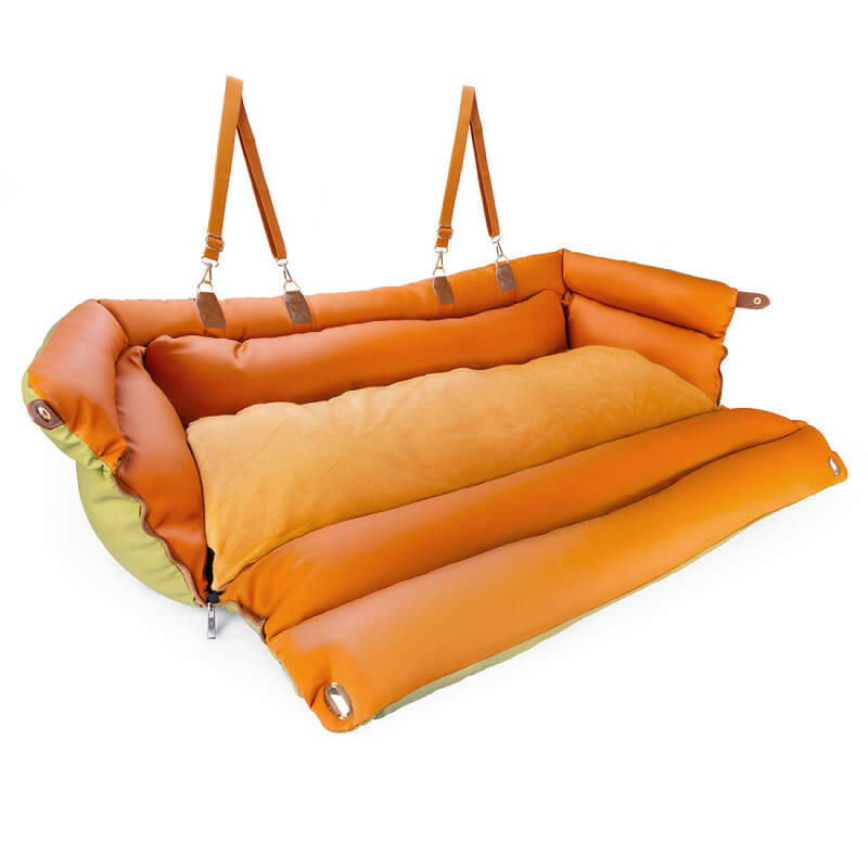 2-in-1 Dog Car Seat & Travel Bed (Green) - Image 4
