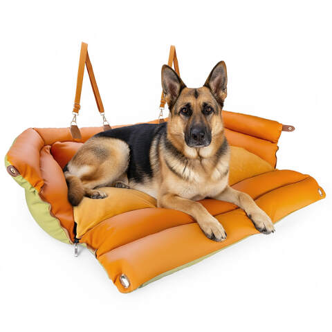 Alternative view of 2-in-1 Dog Car Seat & Travel Bed (Green)