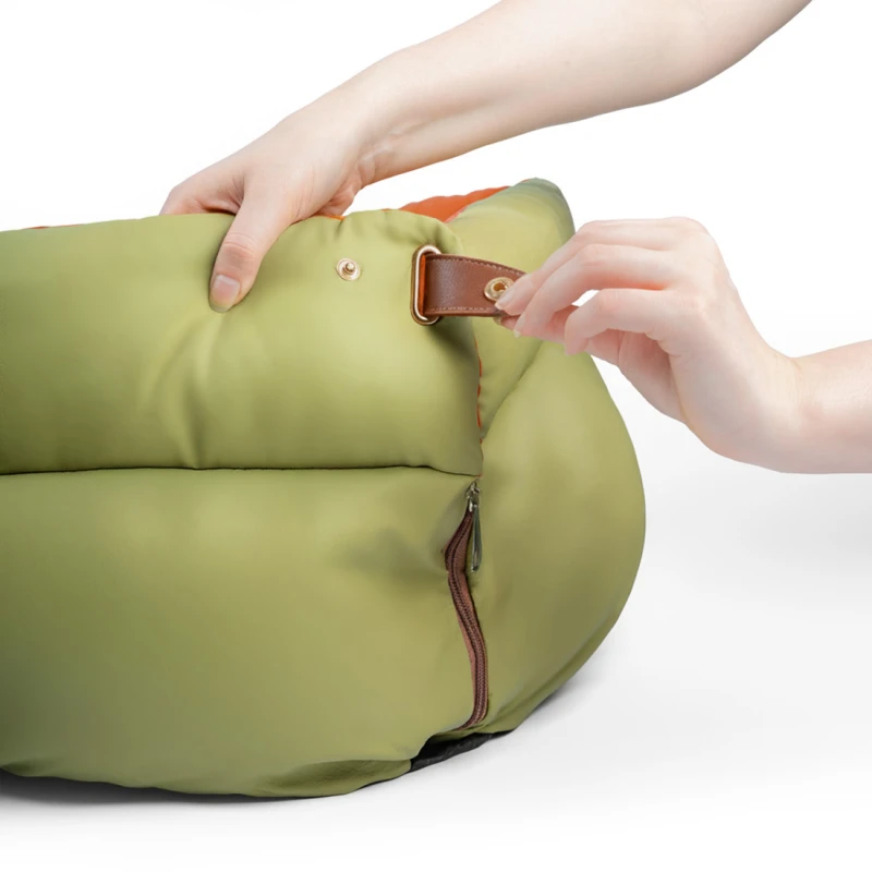 2-in-1 Dog Car Seat & Travel Bed (Green) - Image 5