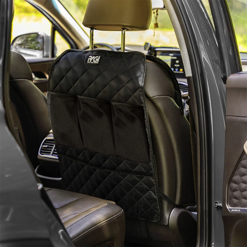2-in-1 Dog Car Seat Cover & Backrest Organizer - Image 3