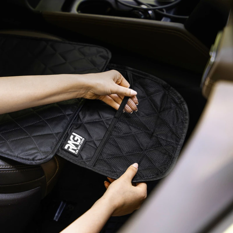 2-in-1 Dog Car Seat Cover & Backrest Organizer - Image 7