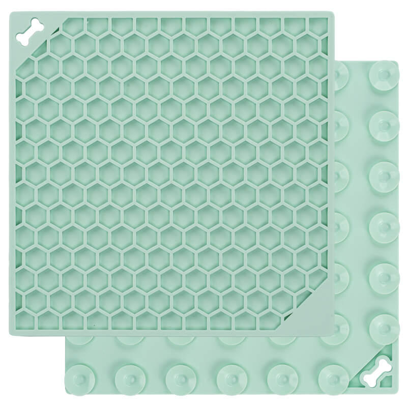 Mint Honeycomb Lick Mat for Dogs & Cats (20x20cm) - Image 2