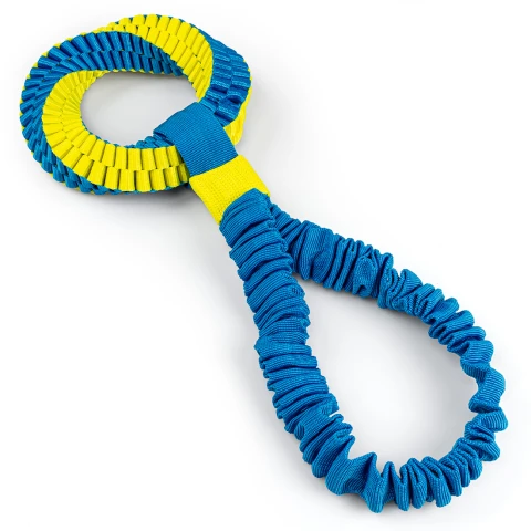Alternative view of Heavy-Duty Dog Tug Toy with Bungee Shock Absorber