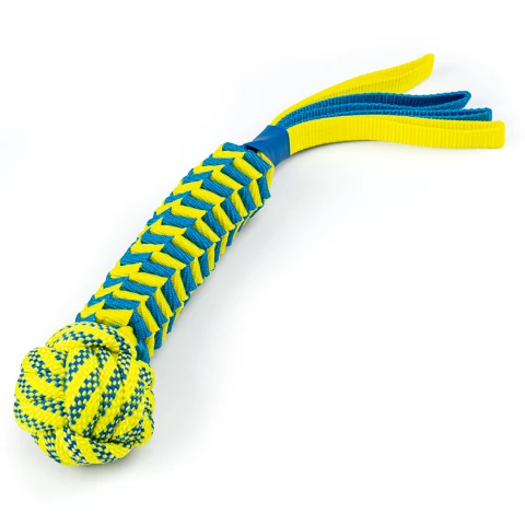 Alternative view of Dog Tug Toy with Weighted Ball and Handle, 40 cm