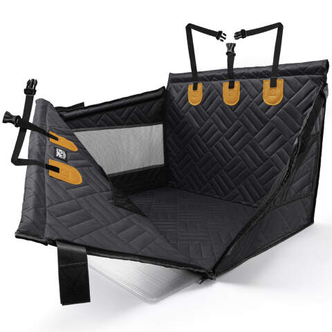 Alternative view of Large Dog Car Seat with Raised Sides (Open Top)