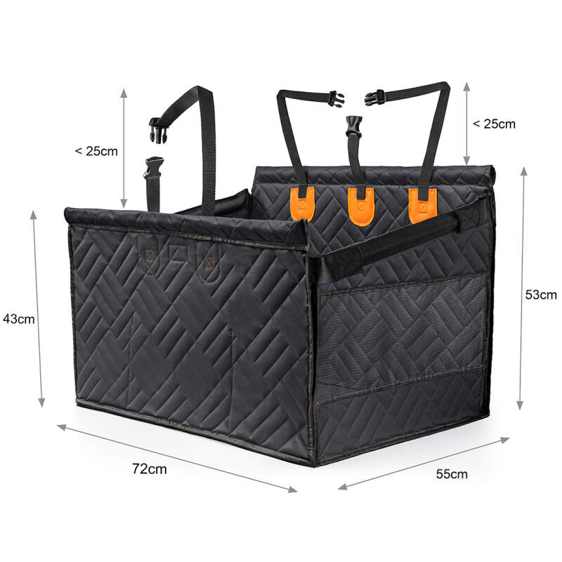 Large Dog Car Seat with Raised Sides (Open Top) - Image 7