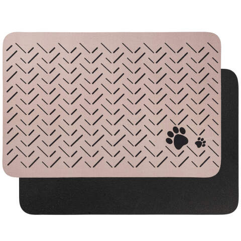 Large Waterproof Dog Bowl Mat, 40 x 60 cm