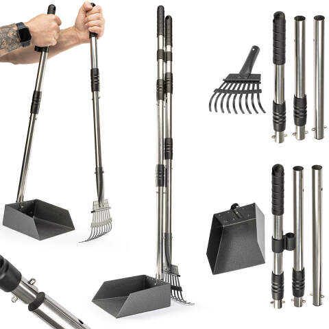 Telescopic Stand-Up Dog Poop Scooper, 95 cm