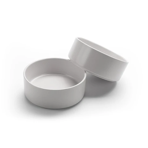 Alternative view of Small Ceramic Dog Bowl 400 ml in Gray