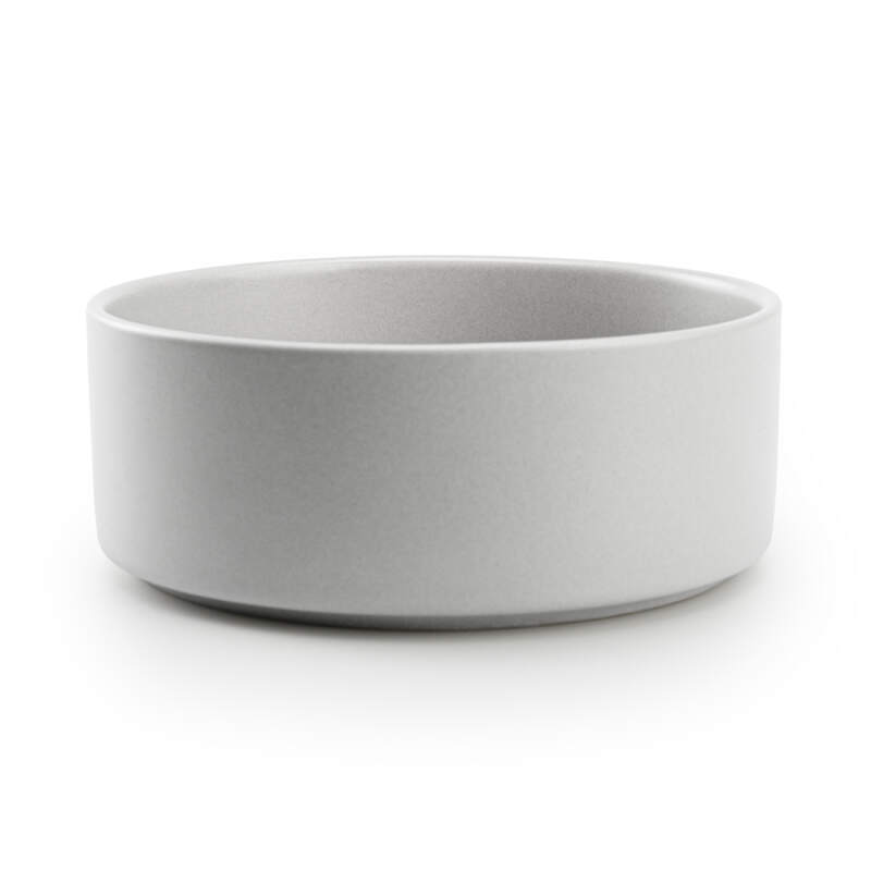 Small Ceramic Dog Bowl 400 ml in Gray - Image 3