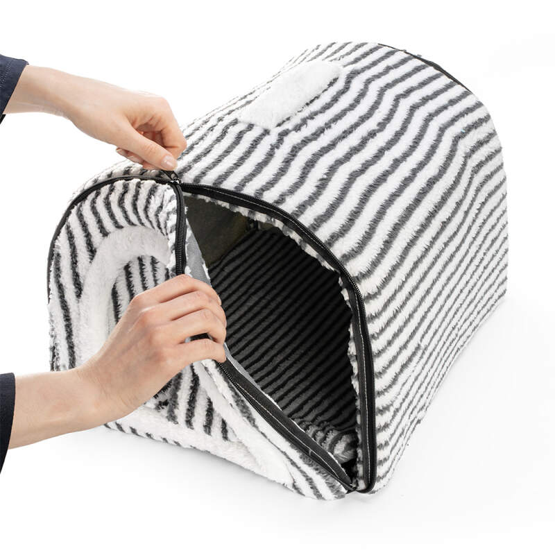 Covered Dog Bed Cave for Small Dogs and Cats - Image 7