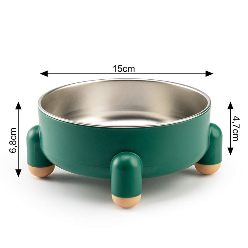 Non-Slip 2-in-1 Dog Bowl 700 ml in Green - Image 11