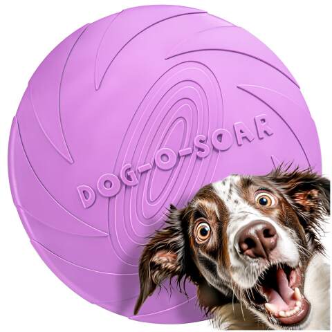 Hundefrisbee aus Gummi zum Apportieren