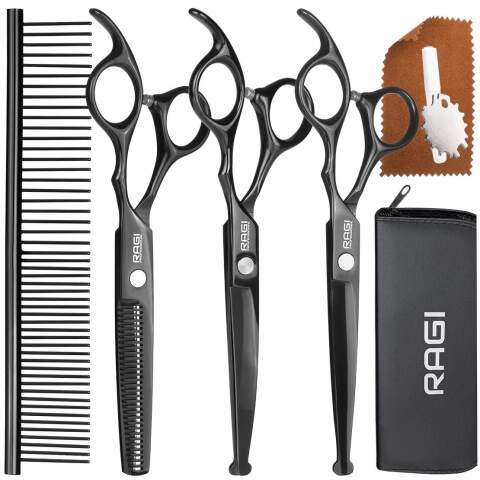 Professionelles Hundeschere-Set mit Kamm