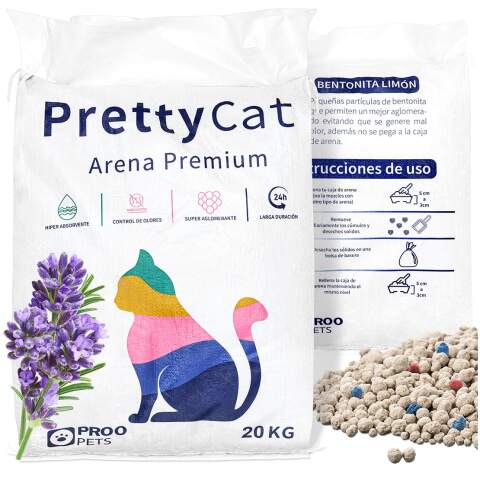 Bentonit-Katzenstreu mit Lavendel, 10 kg