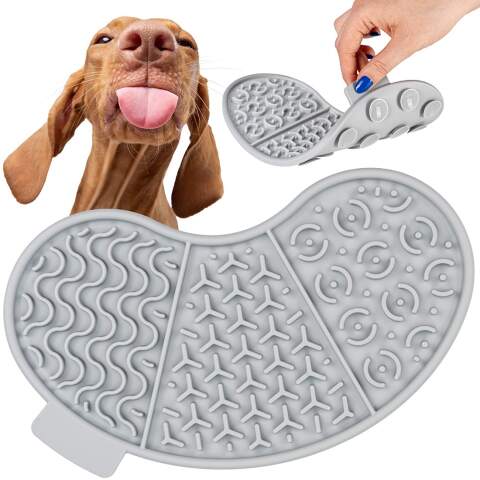 Nierenförmige Schleckmatte für Hunde aus Silikon