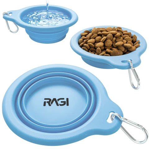 Faltbarer Silikon-Reisenapf für Hunde, 650 ml