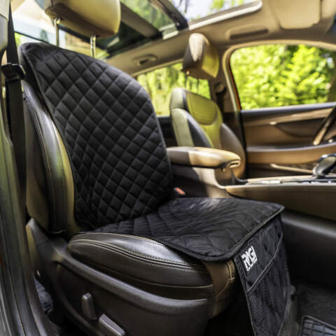 Alternative view of 2in1-Autoschondecke für Hunde mit Rückenlehnen-Organizer