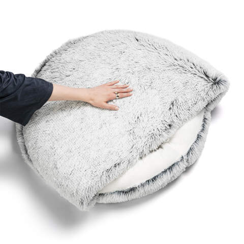 Alternative view of Shaggy Höhlenbett für Hunde 80 cm (2-in-1)